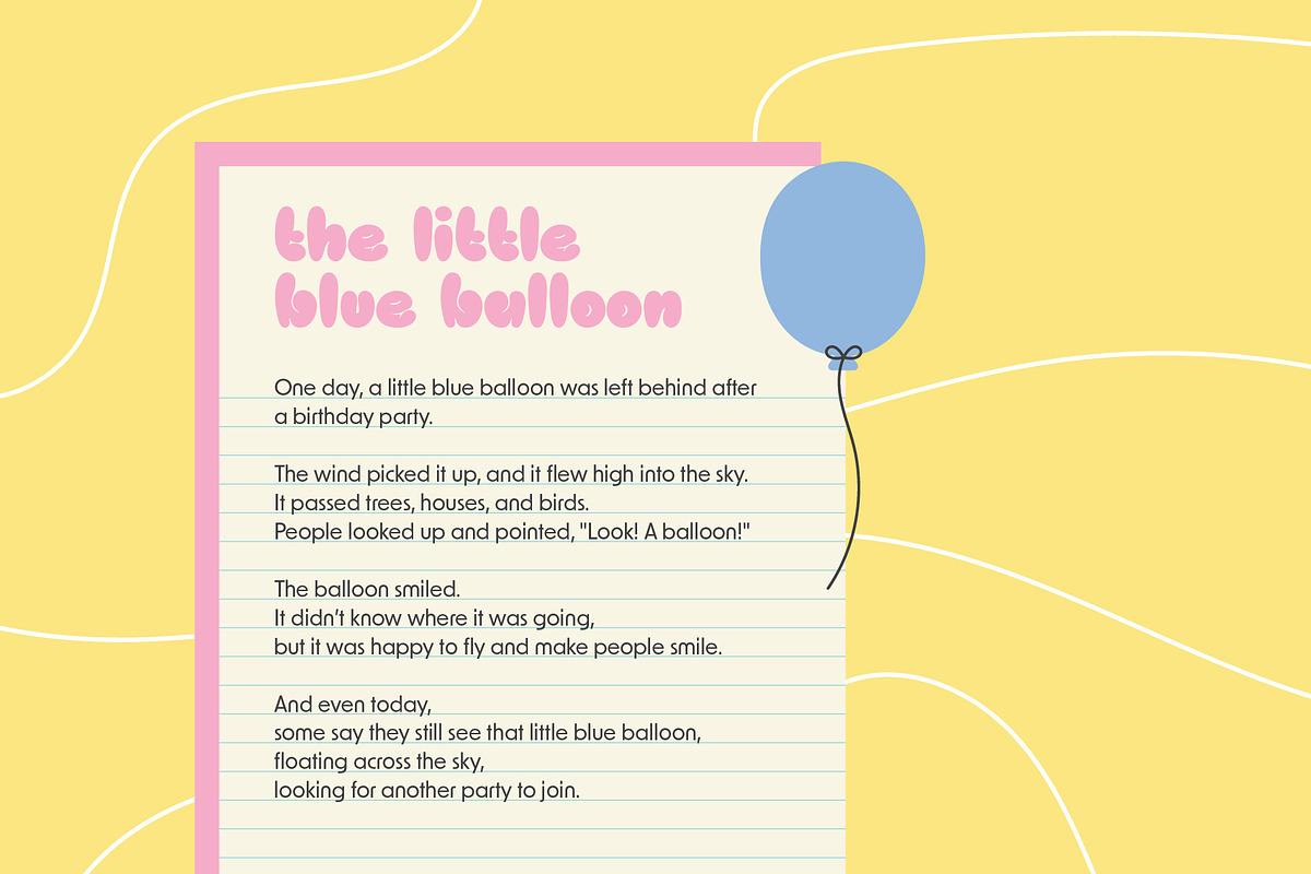 PGR Bubblegum - Bubble Font, a Handwritten Font by Pikgura (Photo 5 of 7)