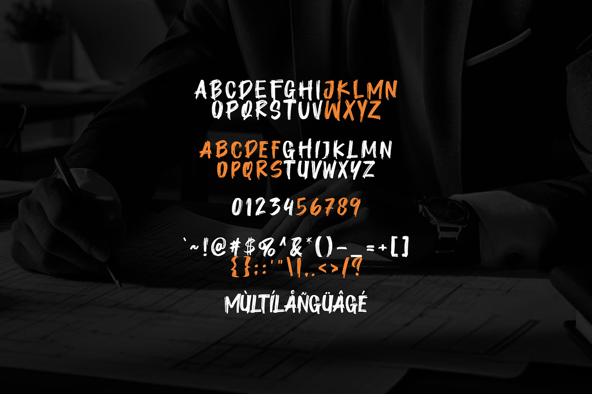 Short Plan, a Font by khurasan (Photo 5 of 5)