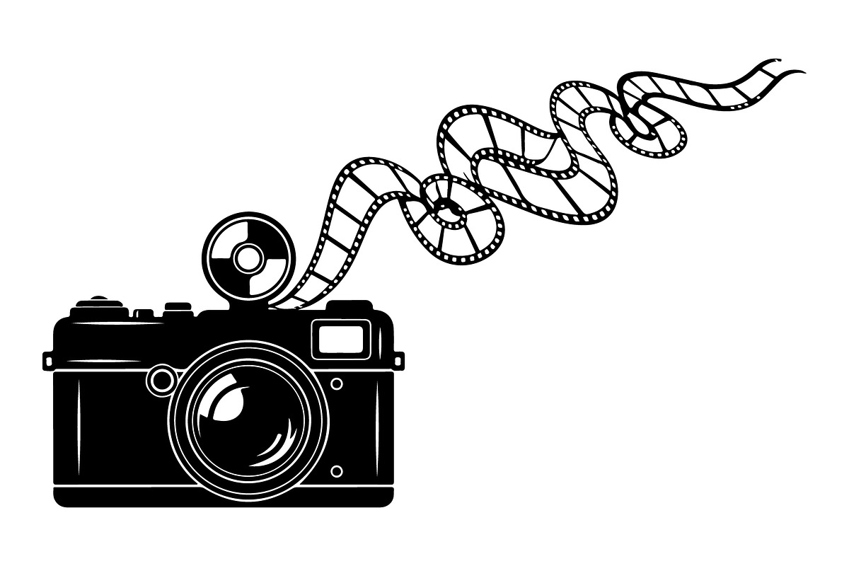 Vintage Camera Film Silhouette, an Object Illustration by yasushie (Photo 31 of 31)