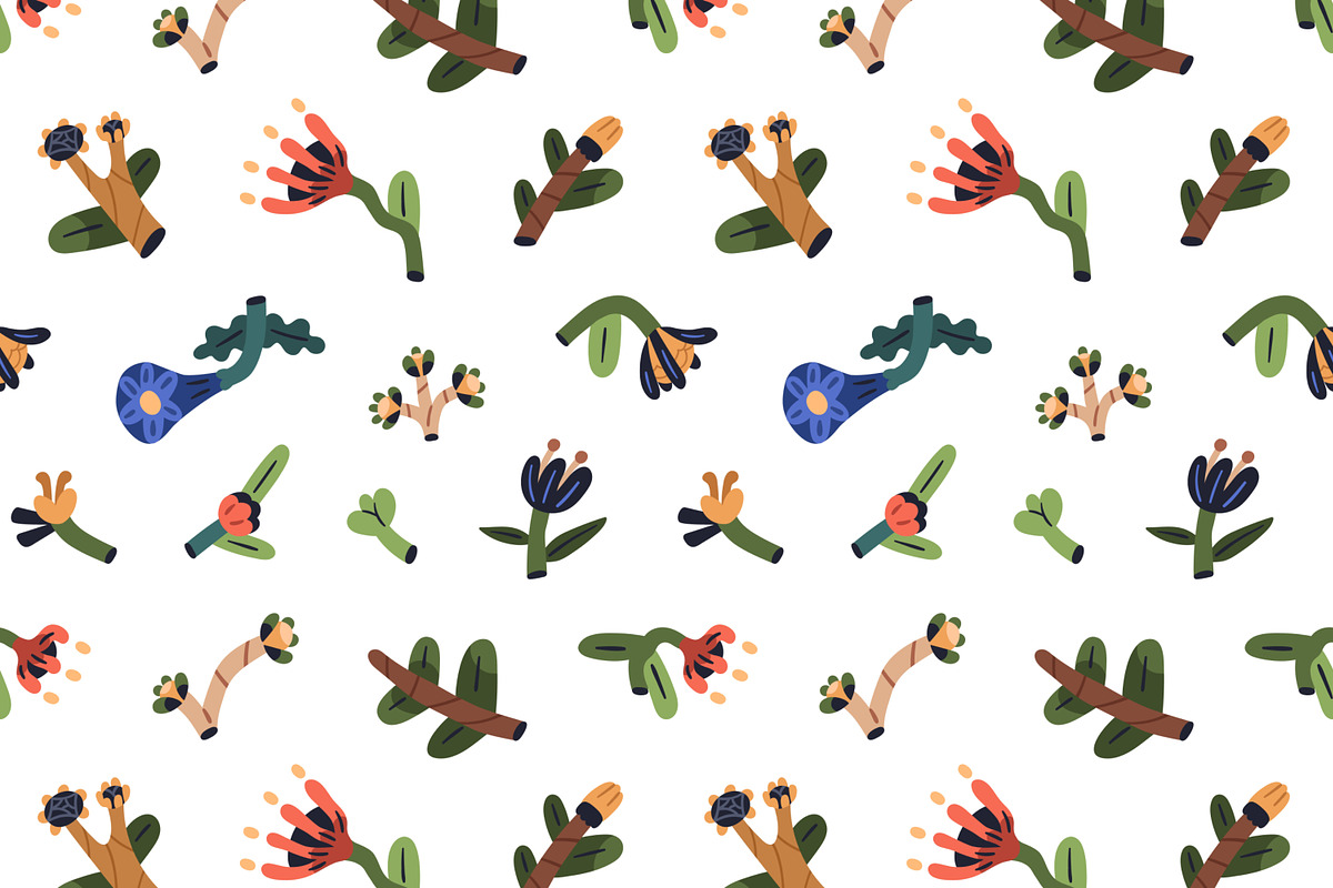 Abstract flowers, seamless patterns, a Pattern Graphic by Good Studio (Photo 3 of 11)