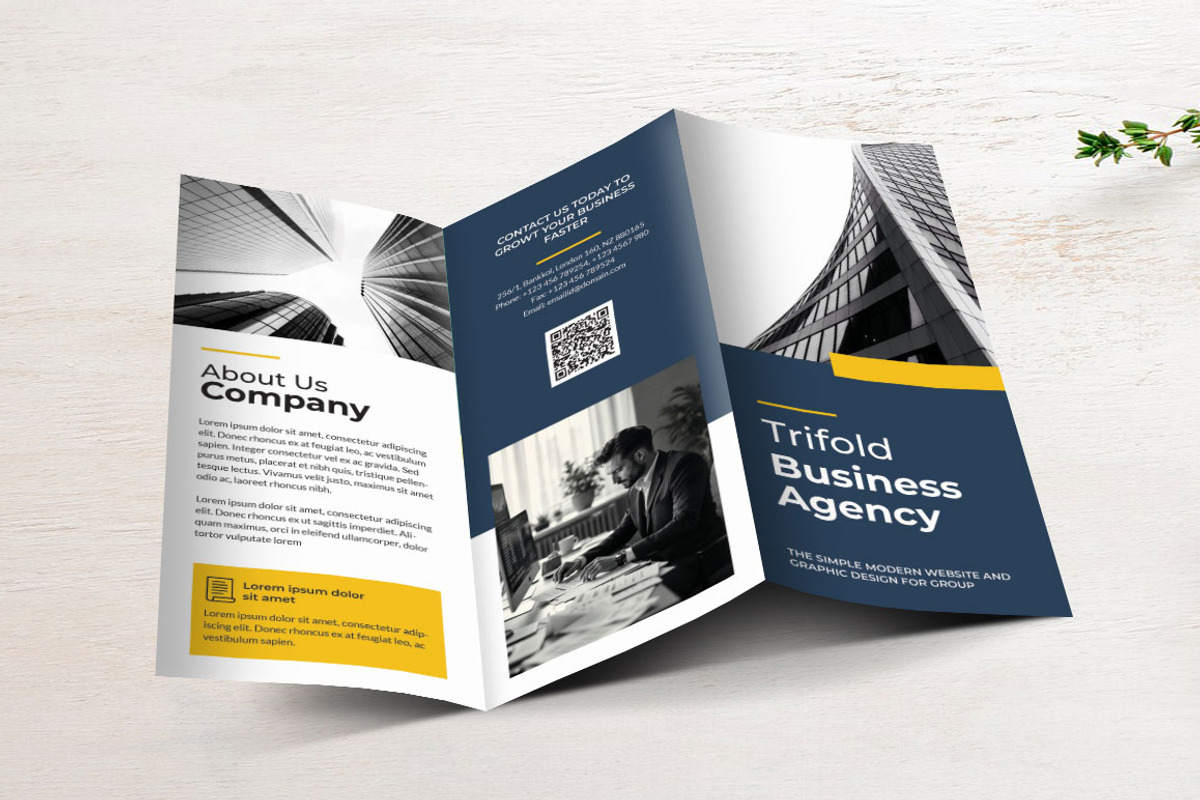 Trifold Business Agency Brochure, a Brochure Template by yanindesign (Photo 2 of 3)