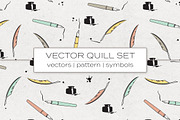 Vector Quill Set, a Graphic by Dandylyon Designs (Thumbnail 1 of 5)