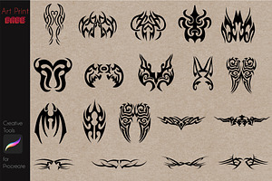 Tribal Tattoo Pack Stamps Abstract