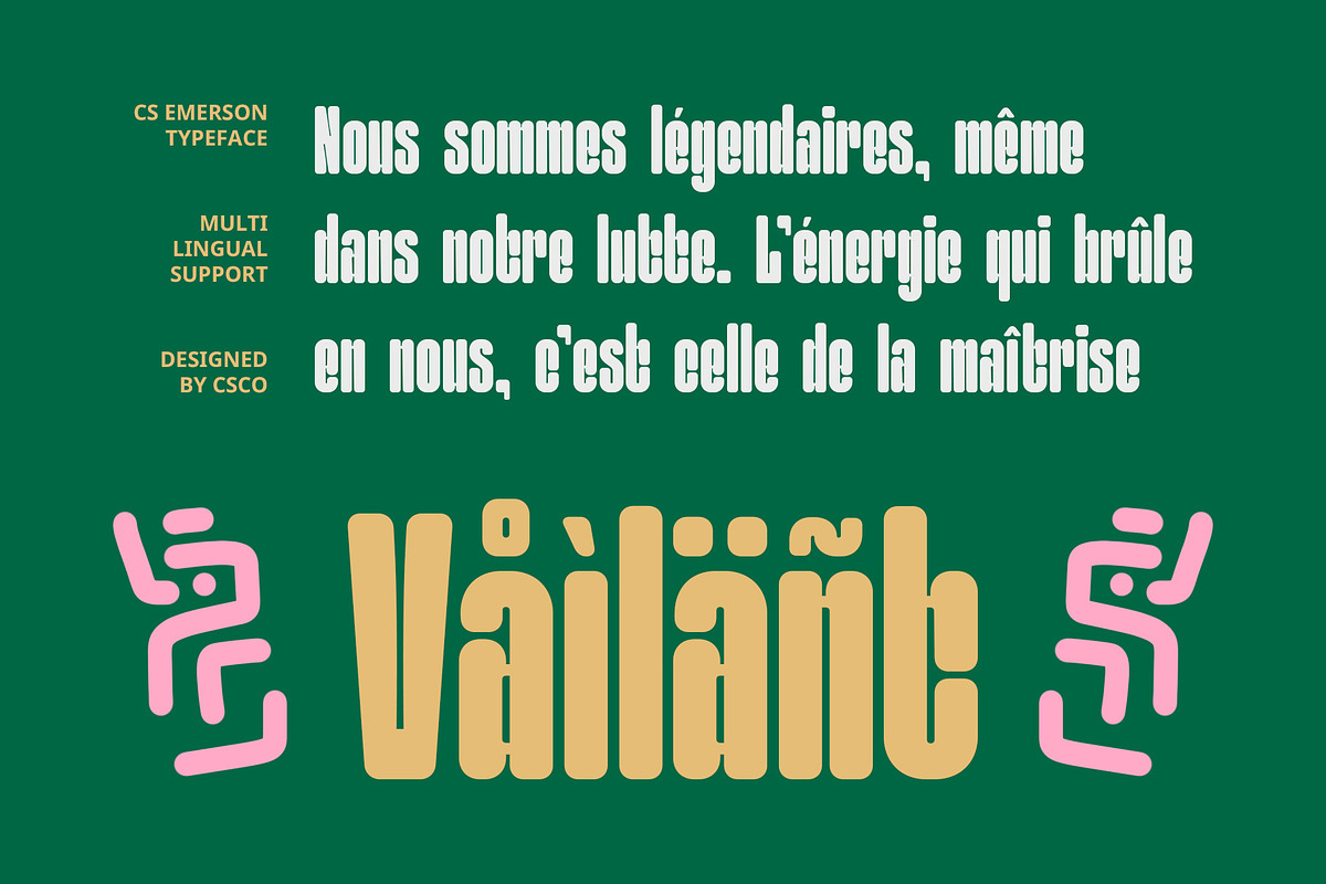 CS Emerson – Bold Font, a Sans Serif Font by Craft Supply Co. (Photo 6 of 8)