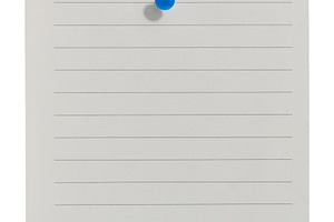 A torn blank sheet of paper from a notebook is attached with a p, a Background Photo by ndanko