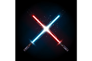light saber in a fight, a Technology Illustration by IfH (Thumbnail 2 of 2)