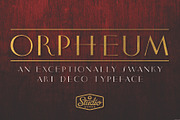 Orpheum | A Swanky Art Deco Typeface, a Sans Serif Font by StudioWorks (Thumbnail 1 of 9)