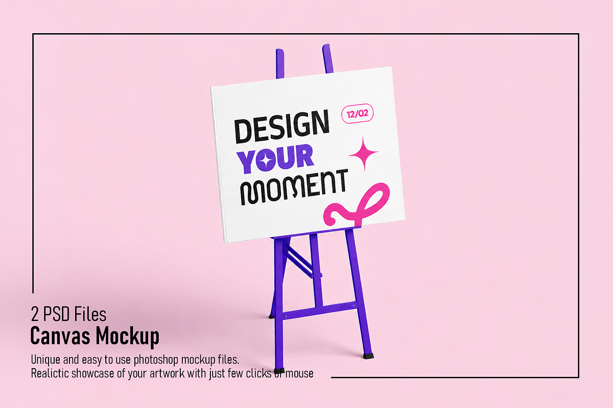 Canvas Mockup, an Advertising Mockup by Custom.scene (Photo 1 of 3)
