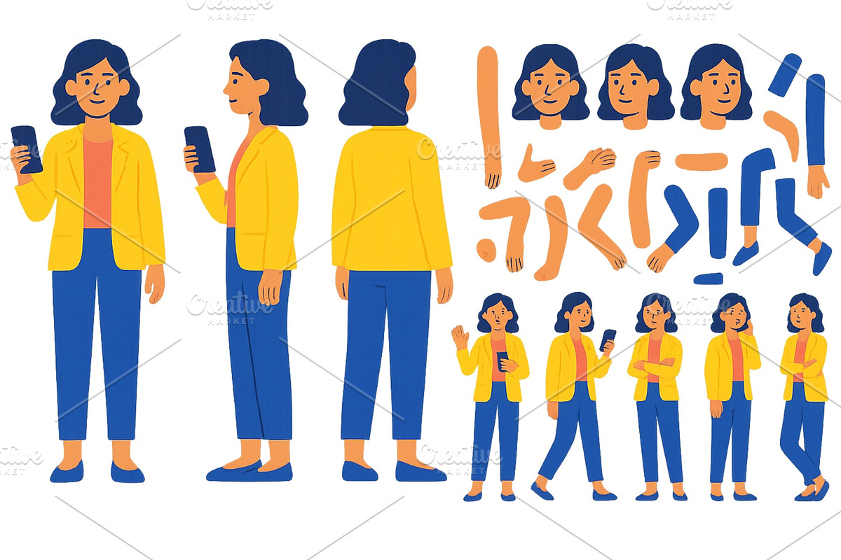 Illustration of a woman in a yellow, an Illustration by ZinetroN