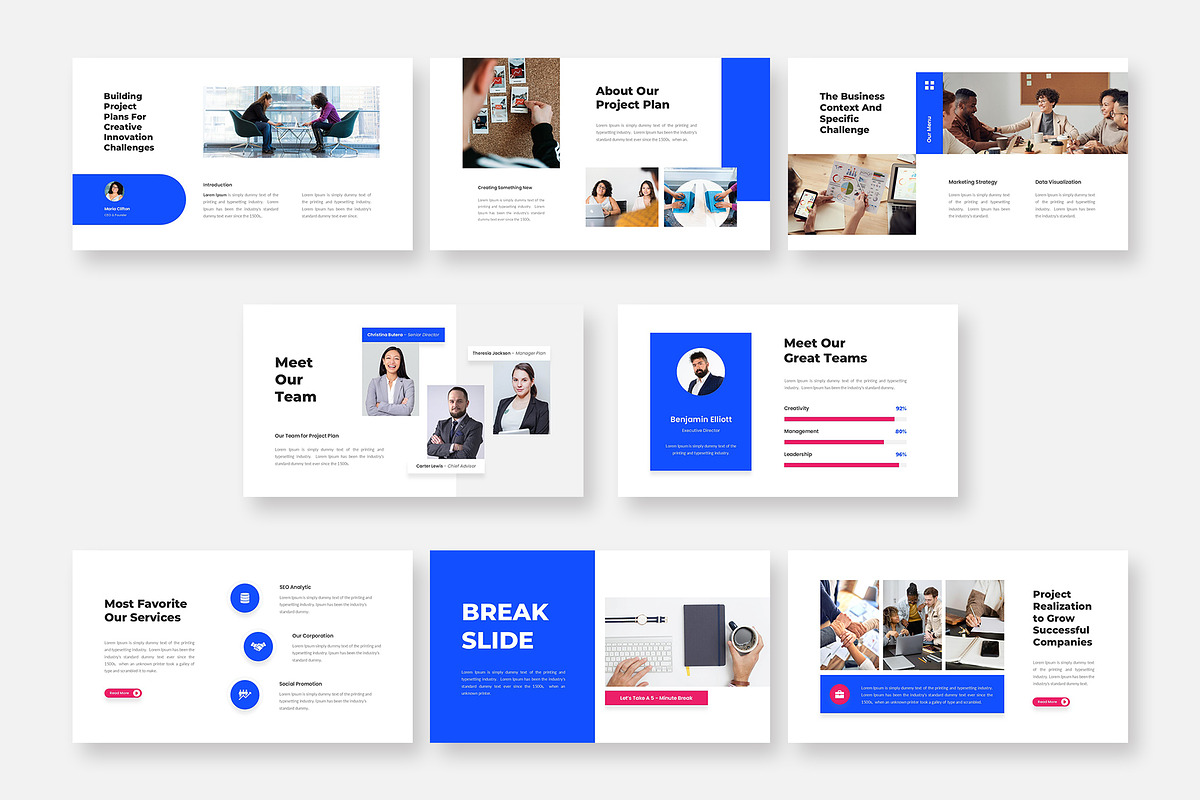 Onplan - Project Plan PowerPoint preview 2