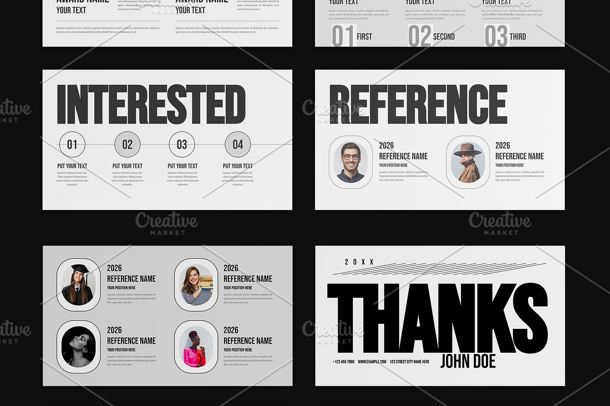 Resume Presentation Template, a Presentation Template by ClickPaint_Studio (Photo 4 of 5)