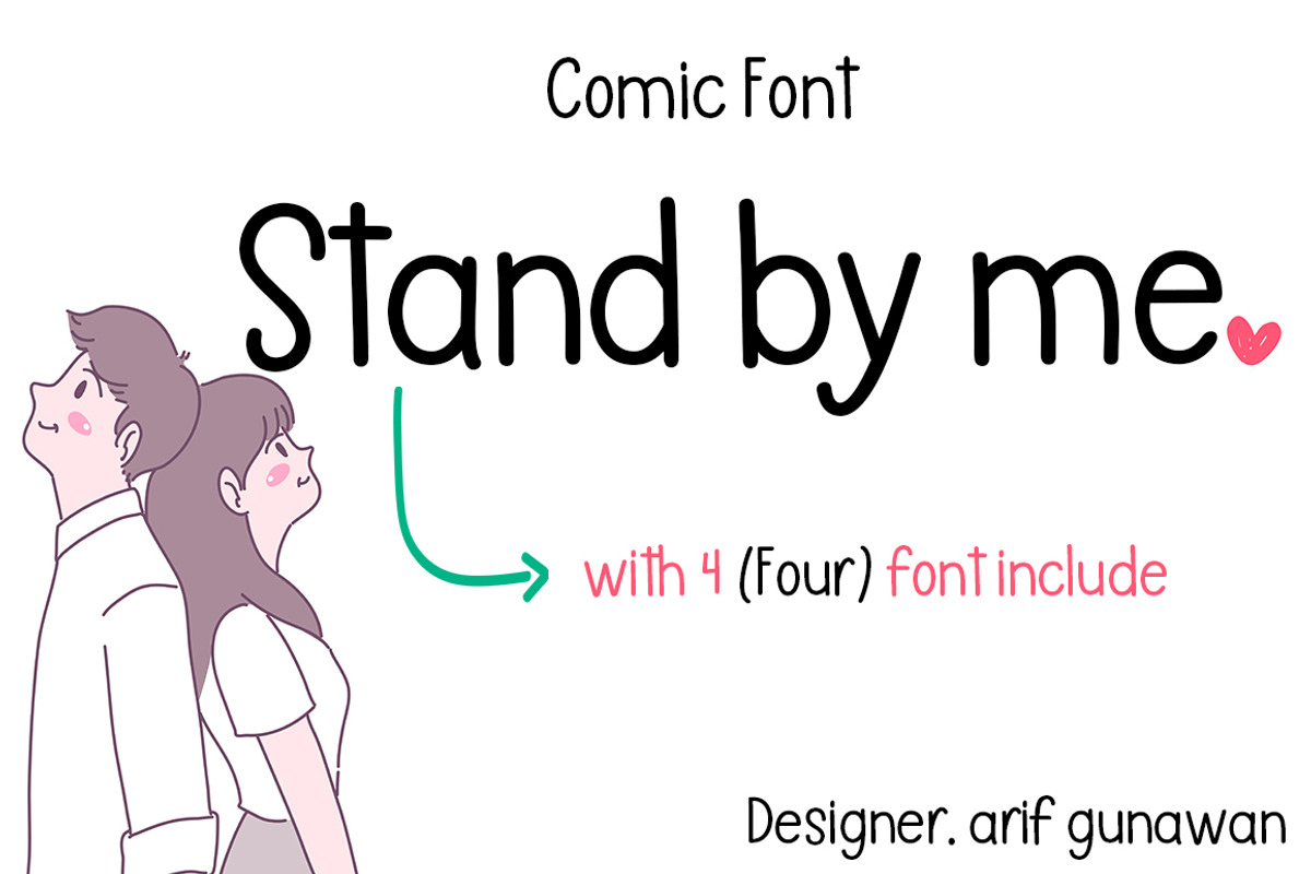 Stand By Me, a Handwritten Font by Natural Ink Studio (Photo 1 of 6)