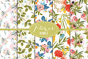 Handpainted Gouache Digital Papers, an Illustration by AnzhelikaGerman (Thumbnail 1 of 6)
