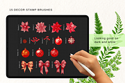 Christmas Procreate Brushes Bundle, a Brush Add-On by Red Ink (Thumbnail 7 of 10)
