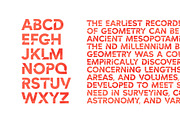 Angled Headline Font, a Sans Serif Font by artyway (Thumbnail 2 of 10)