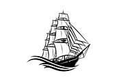 Vintage Sailing Ship SVG Bundle, an Illustration by Designs_River (Thumbnail 23 of 31)