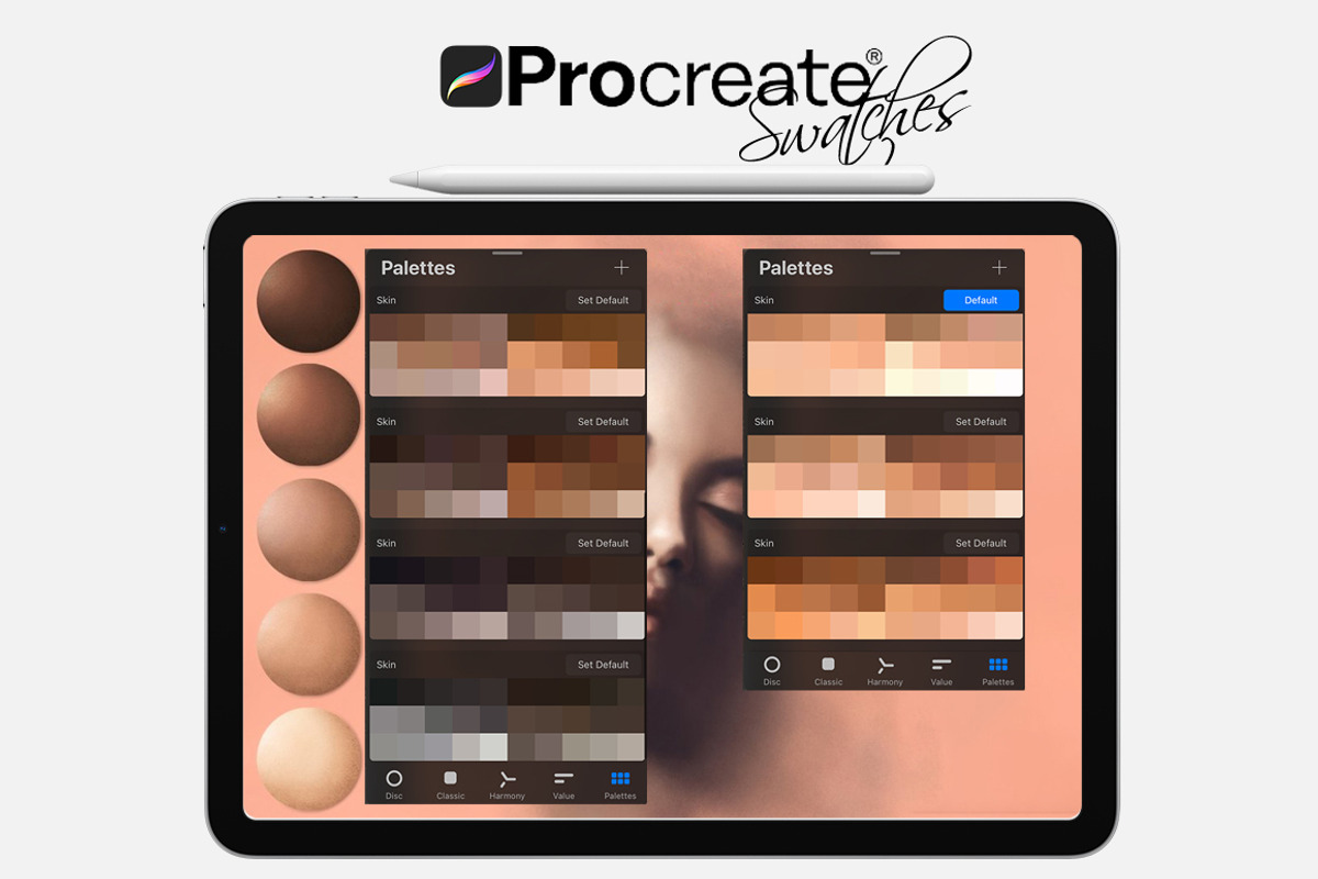 Skin Swatches for Procreate, a Palette Add-On by FaeryDesign (Photo 3 of 3)