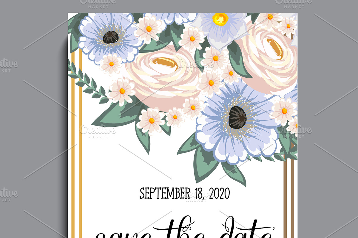 Wedding invitation, an Invitation Template by Doodle_flower