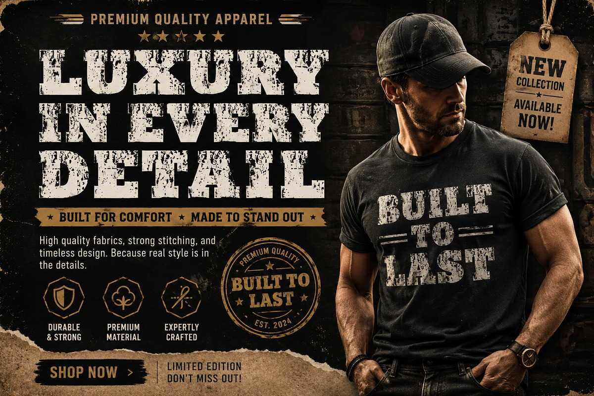 Metal Vintage – Grunge Font, a Slab Serif Font by Limited.studio (Photo 3 of 4)