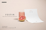 FESTIN Branding Stationery Mockup, a Product Mockup by Cuoco (Thumbnail 1 of 11)