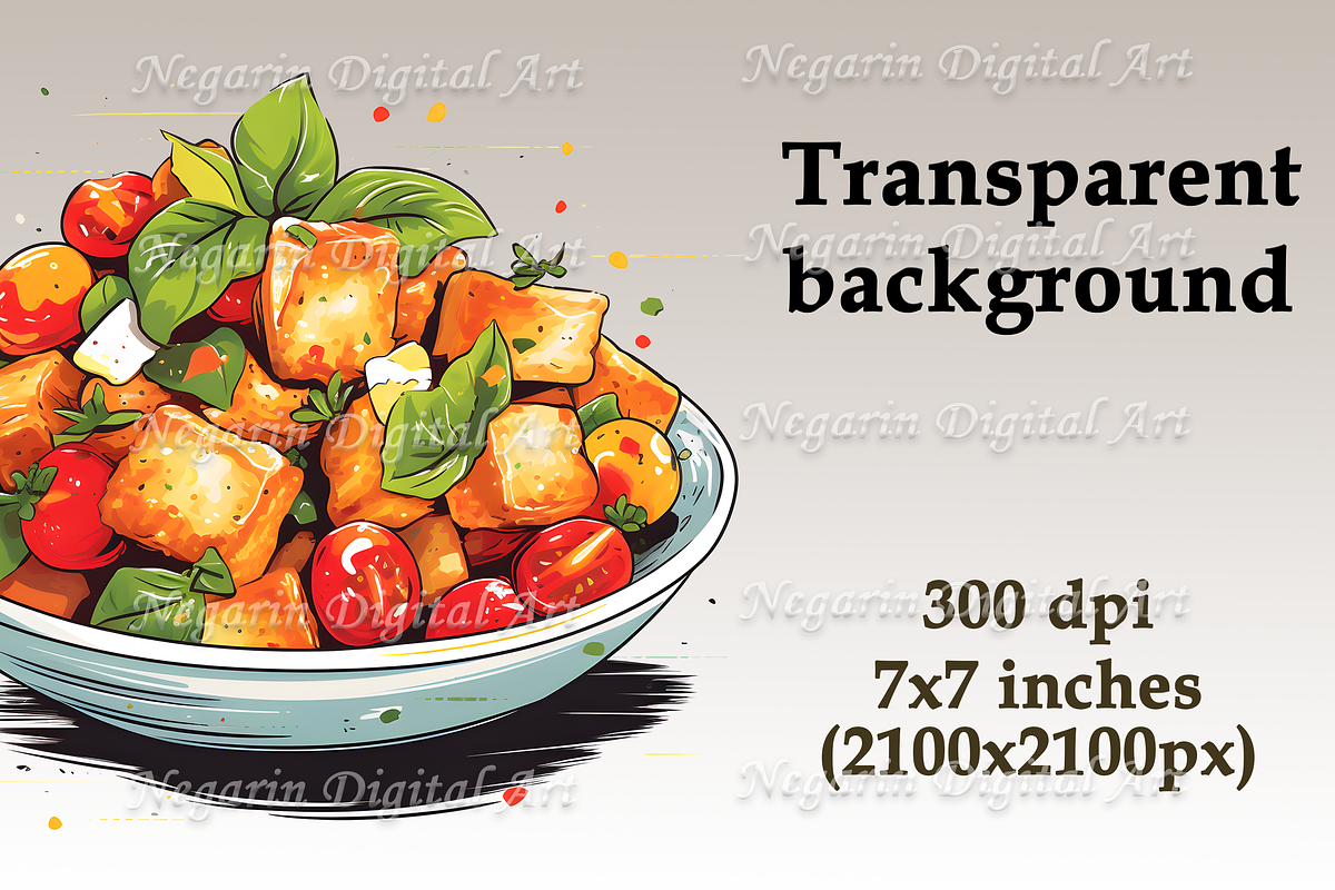 Watercolor Italian Food Clipart, an Object Graphic by Negarin Digital Art (Photo 7 of 10)