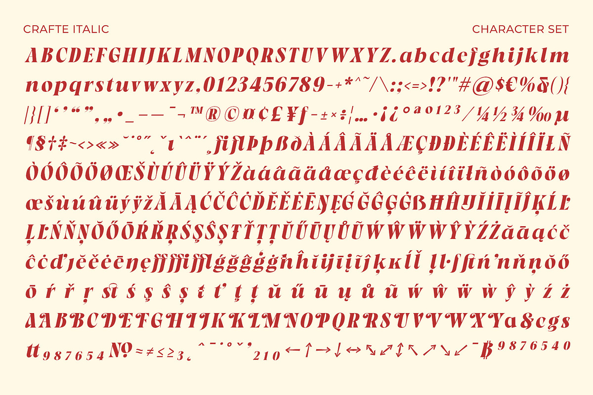 Crafte - Expressive Modern Serif, a Serif Font by Mbonster Design Studio (Photo 15 of 15)