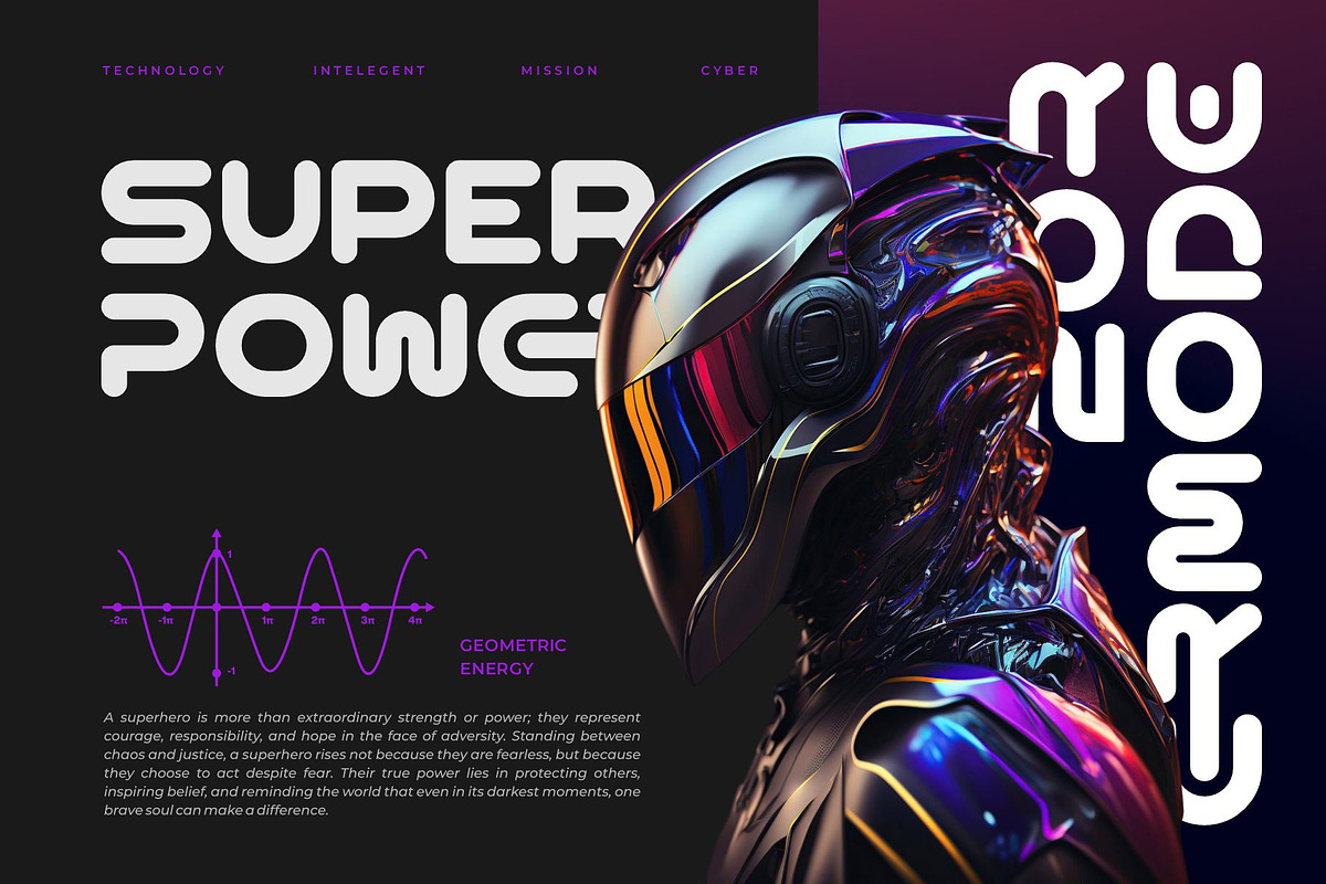 Saygen || Futuristic Sans Serif Font, a Sans Serif Font by Ermedia Studio (Photo 8 of 10)