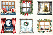 Christmas Cozy Window Clipart, an Illustration by Rose Art (Thumbnail 2 of 4)