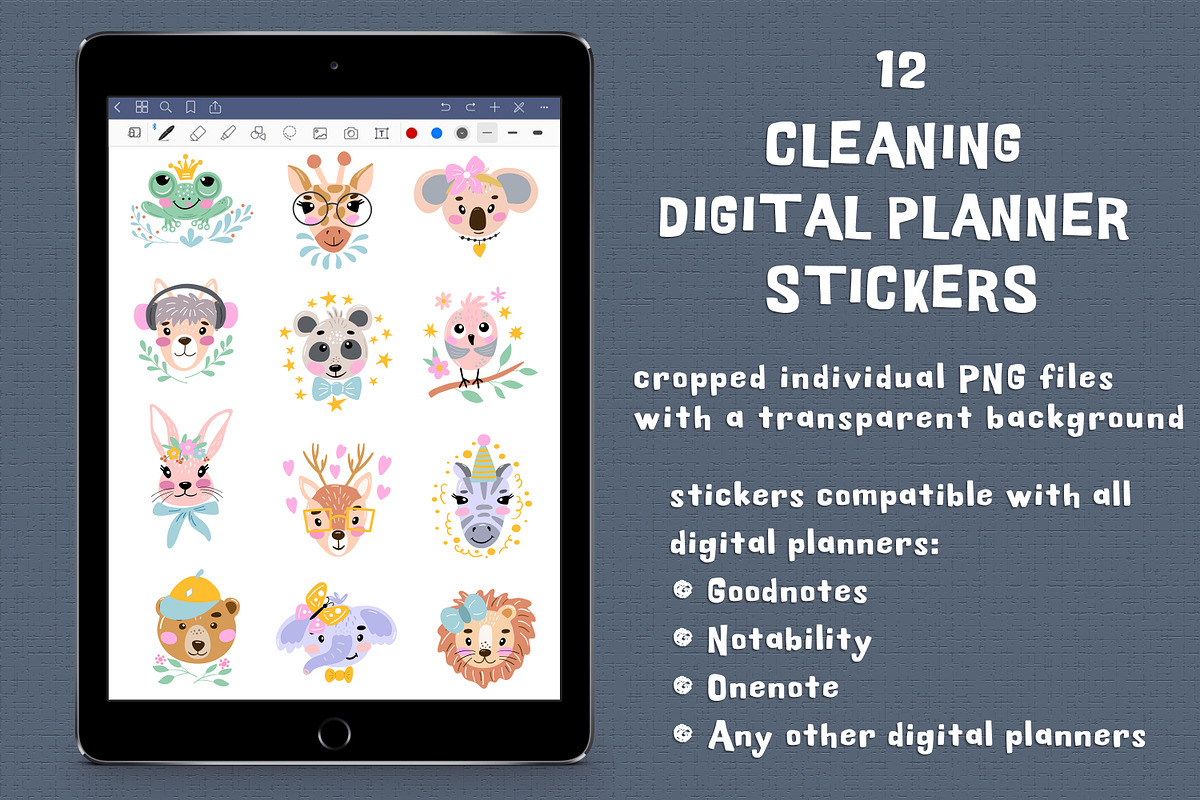 Animal Stickers. Printable Stickers, an Animal Illustration by rinaletters (Photo 4 of 5)
