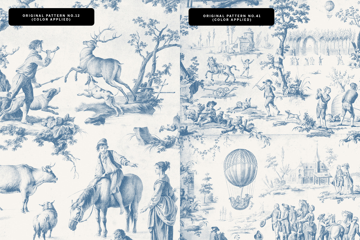 Toile De Jouy Design Collection, a Decorative Illustration by Century Library (Photo 8 of 17)