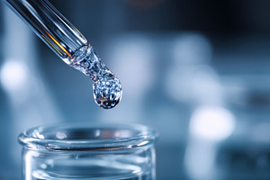 Clear drop of water from a pipette, a Photo by Beautiful things