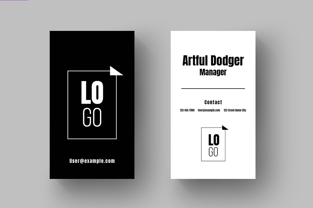 Unique Business Card Layout, a Stationery Template by ContestDesign (Photo 2 of 3)