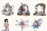 Romantic Cottagecore Clipart Bundle, a Decorative Illustration by BusyDaydesign (Thumbnail 6 of 9)