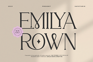 Emilya Rown - Classy Ligature Serif