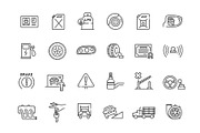 Driving Lessons and Road Navigation, an Outline Icon by Tettygreen (Thumbnail 2 of 2)