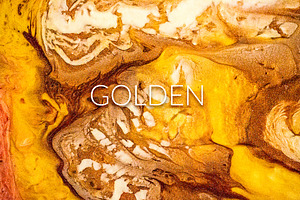 Liquid Paint - Golden Textures