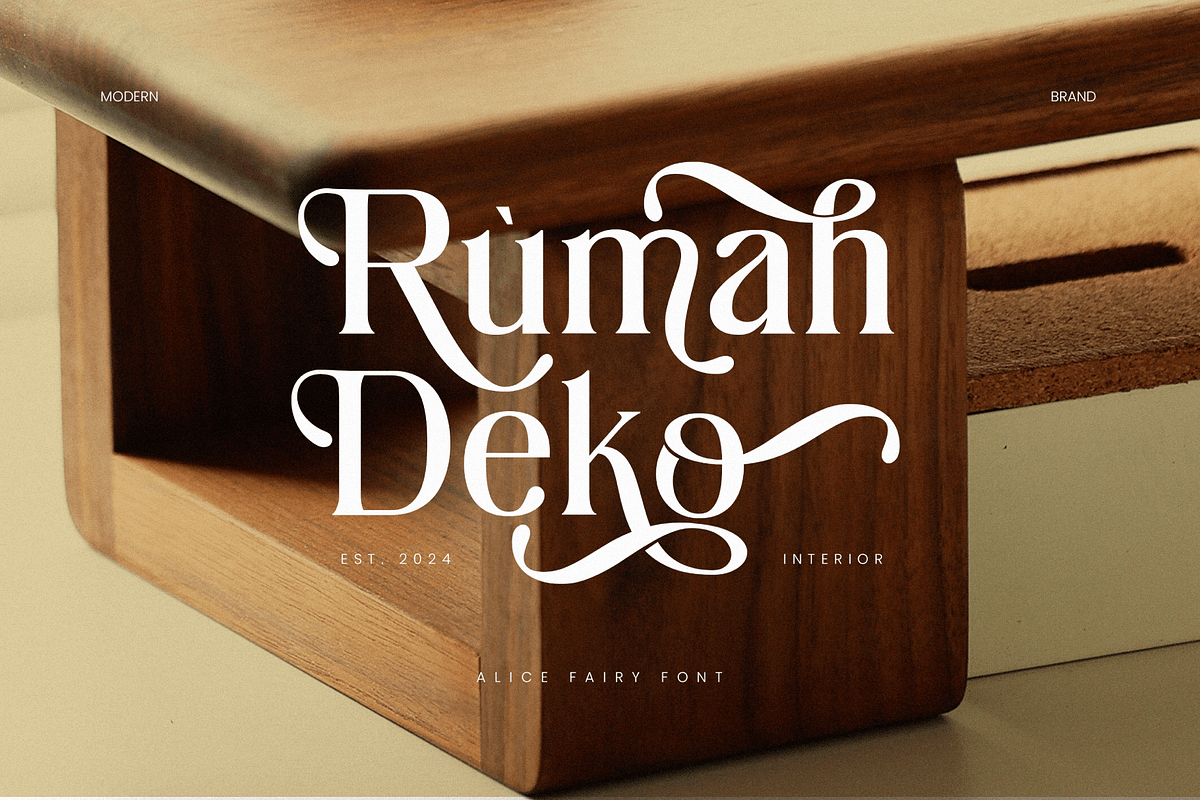 Alice Fairy - Beautiful Font, a Serif Font by Salamahtype (Photo 5 of 8)