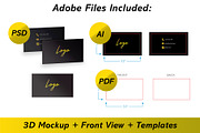 Business Card Mockup + Template, a Business Card Template by Korner (Thumbnail 7 of 13)