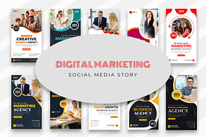 Digital Agency Social Media Story, a Social Media Template by Designgrove