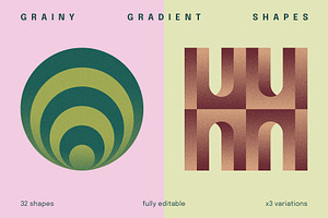 Grainy Gradient Shapes, an Object Graphic by Léo Alexandre
