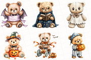 Halloween Teddy Bear Clipart, an Illustration by OK Design (Thumbnail 5 of 5)