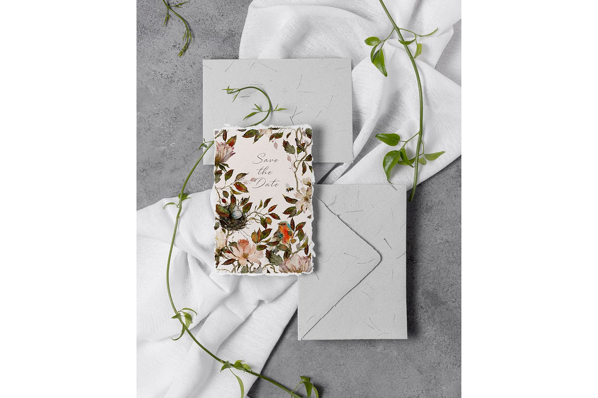 The Robin's Nest Seamless Pattern, a Pattern Graphic by MouseGrey (Photo 6 of 8)