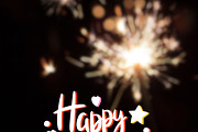 Happy Birthday Text with Stars and H, a Holiday Photo by idea_design (Thumbnail 9 of 10)