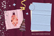 Crepe Paper Christmas Collage Kit, an Object Graphic by Anzhelika (Thumbnail 3 of 11)