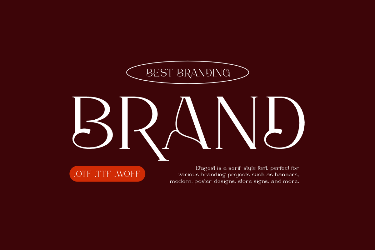 Elagest - Modern Serif Font, a Serif Font by Iqsiart Studio (Photo 4 of 16)