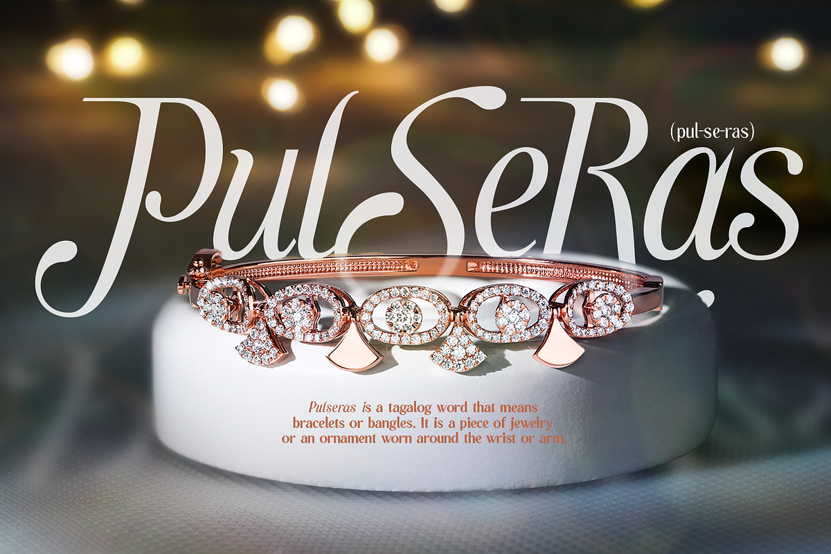 Pulseras- Romantic Display Font, a Sans Serif Font by Lurinzu Studios (Photo 2 of 13)