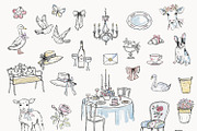 French Summer Whimsical Clipart, an Object Graphic by Essentially Nomadic (Thumbnail 5 of 12)