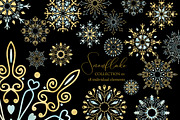 Snowflakes Clipart Collection 01, an Object Graphic by savanamm design (Thumbnail 3 of 4)