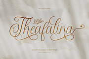 Theafalina - Beauty Elegant Script, a Script Font by Aksapix Studio (Thumbnail 1 of 10)