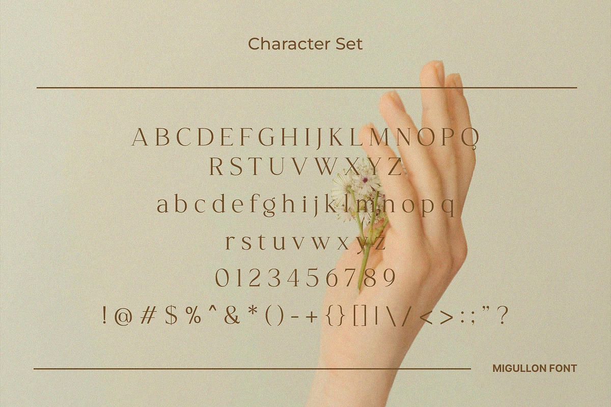 Migullon - Modern & Elegant Serif, a Serif Font by BrandSemut (Photo 8 of 10)